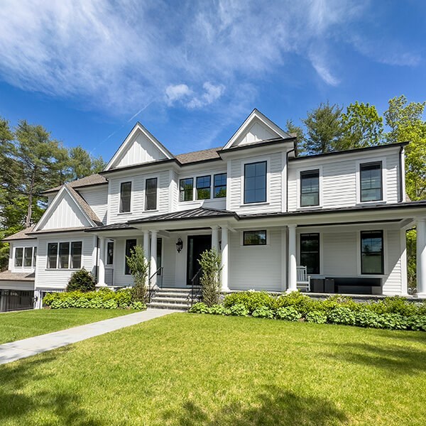 Vinyl siding on a home