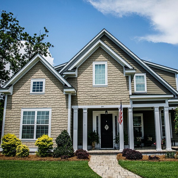 North Carolina home with vinyl siding