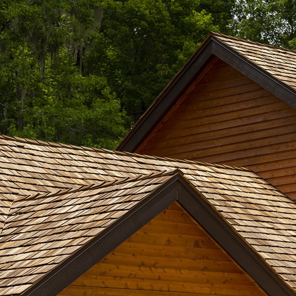 Cedar roofing from our expert roofers on a Virginia home