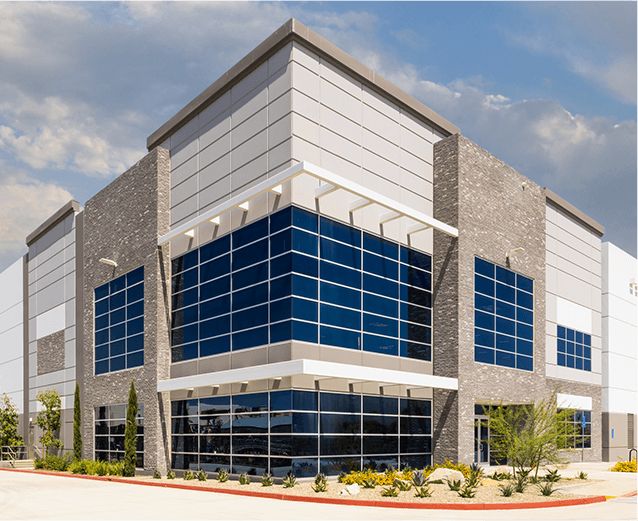 commercial building with roofing from Skywalker