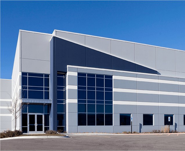 roofing project on a commercial building