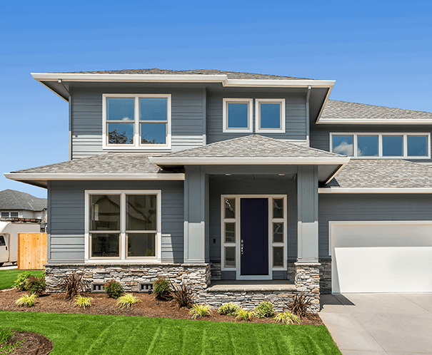 front view of a residential home