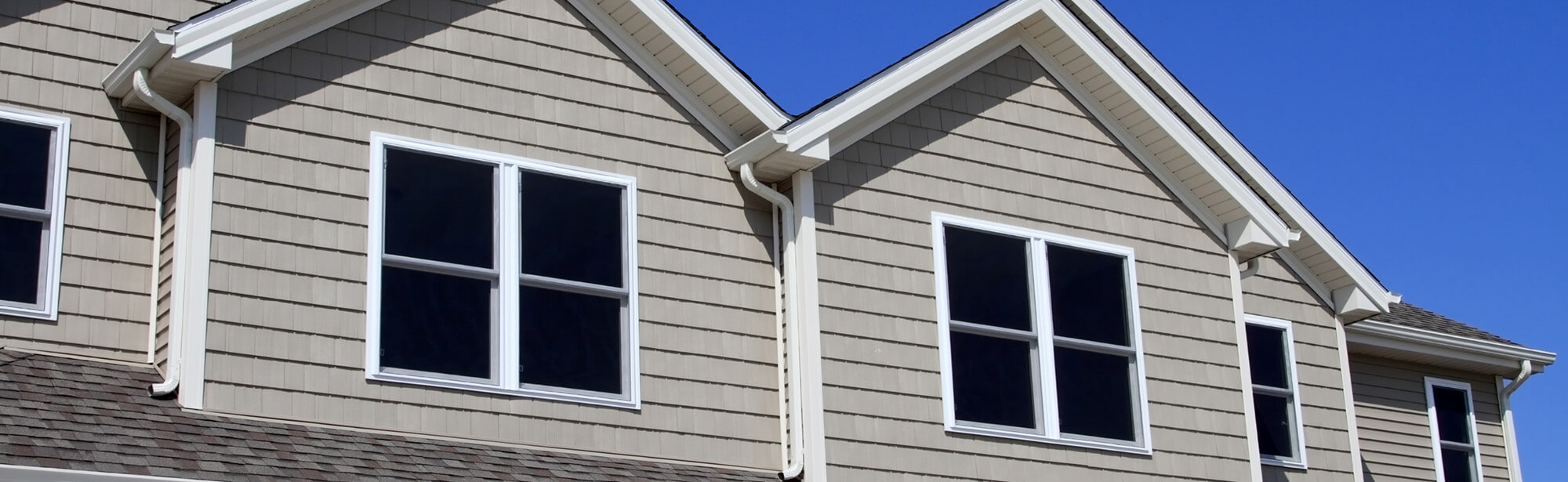 Vinyl siding on a home