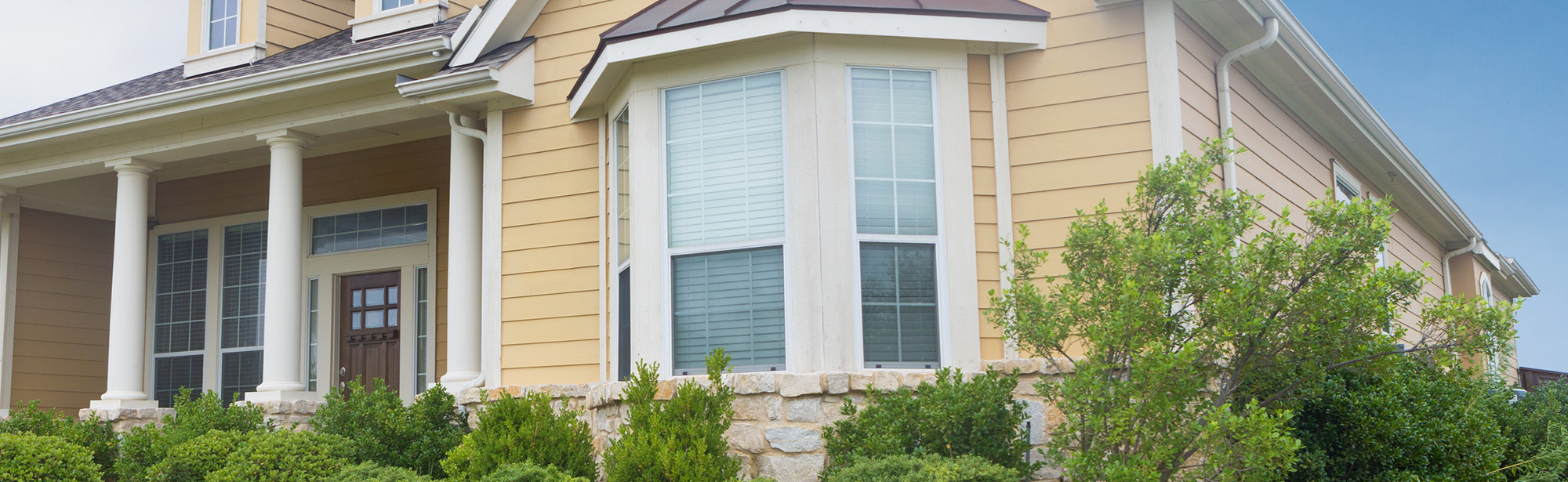 Bay & Bow Window on a home in North Carolina