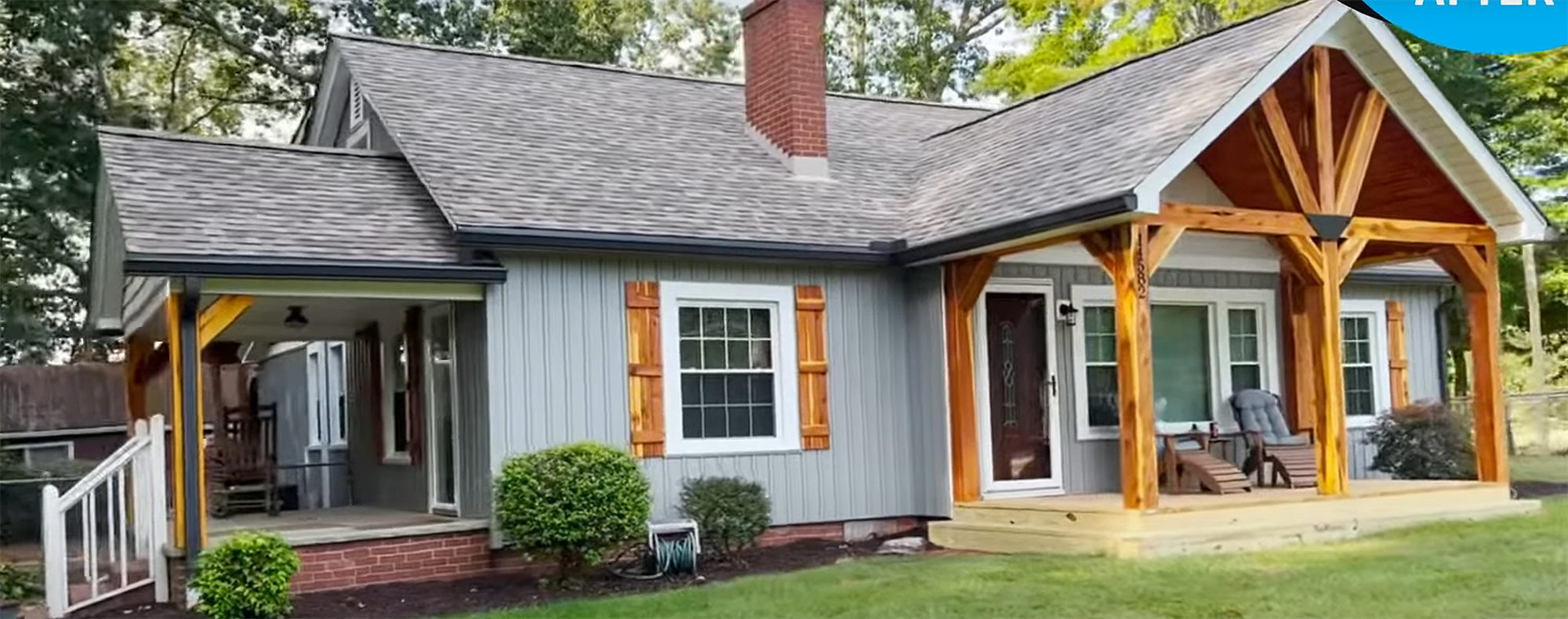 home after receiving exterior home improvements from Skywalker 