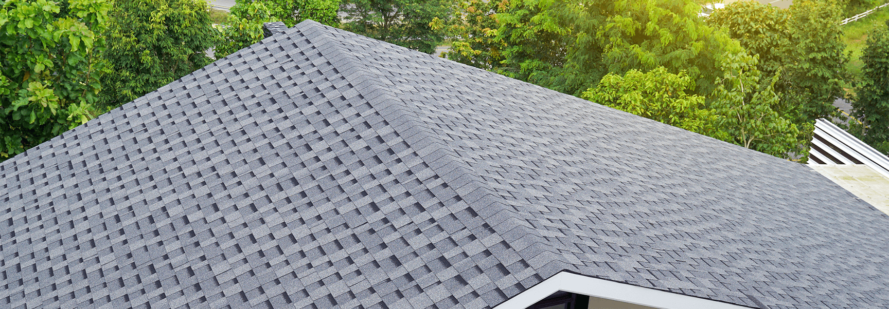 roofing shown on a home