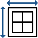 window dimension icon