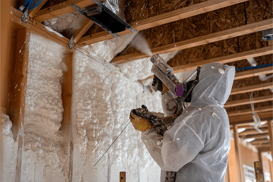 our professional attic insulation contractors adding insulation