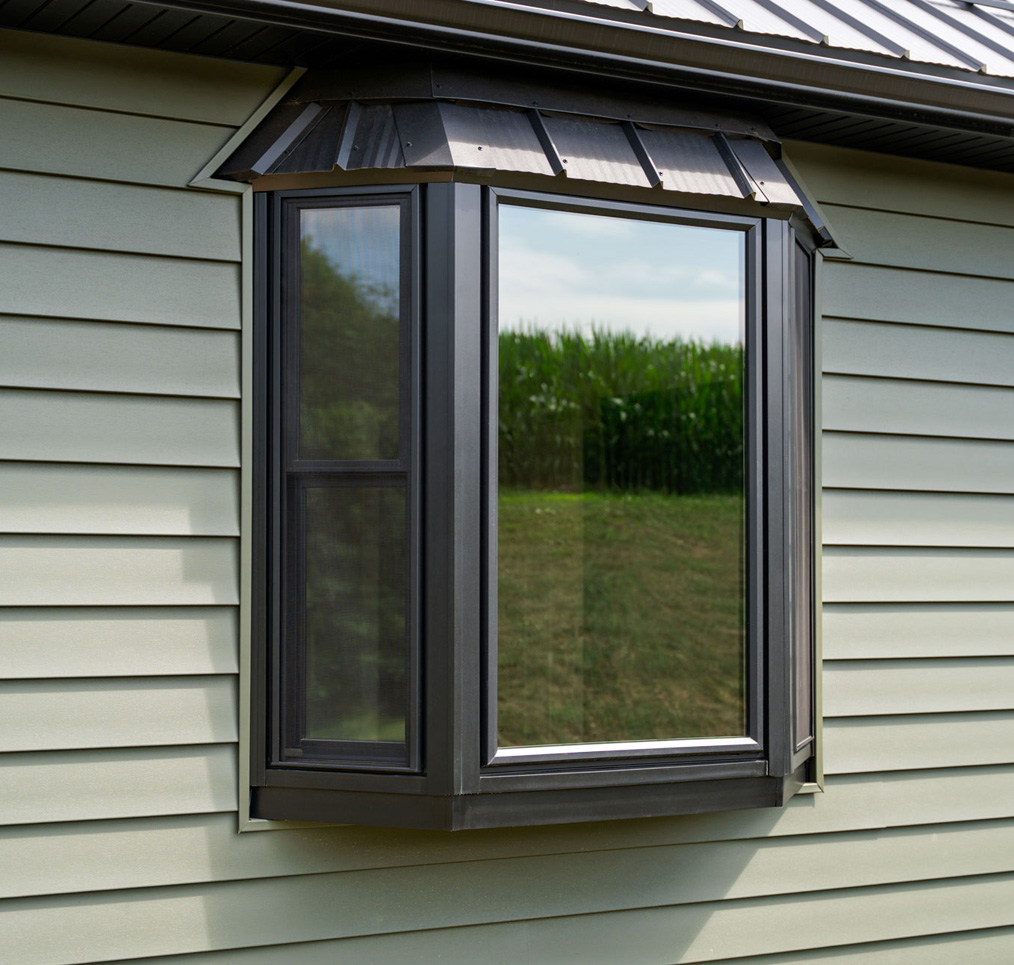 Bay window on a home in North Carolina