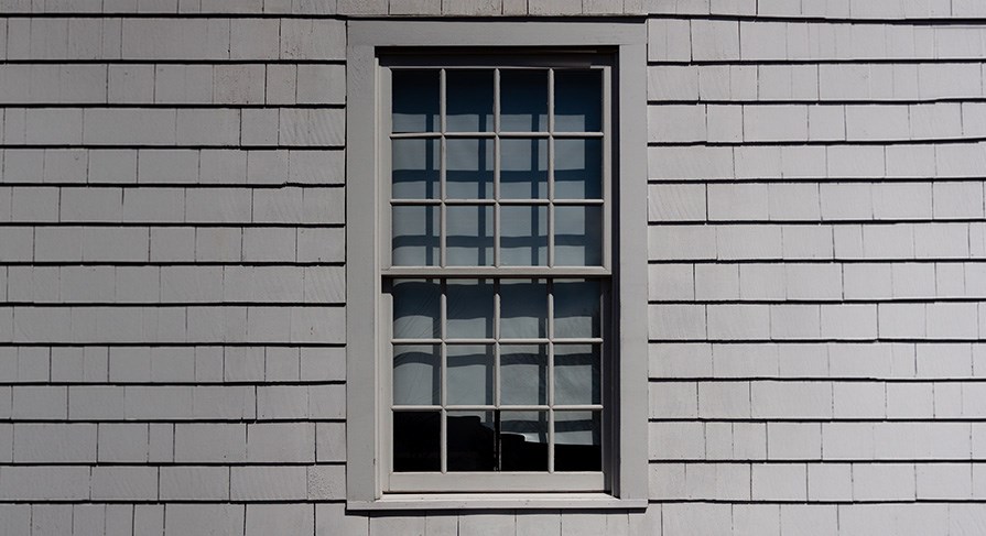 Home in North Carolina with a double hung window