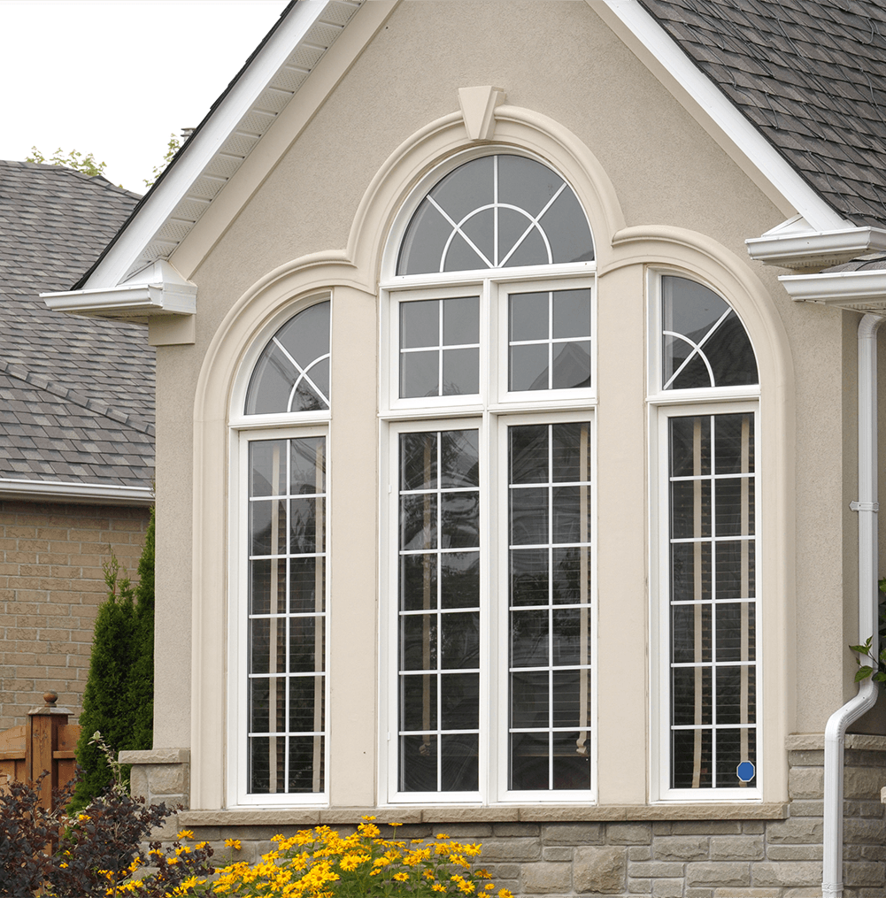 Window shown on the side of a home in North Carolina