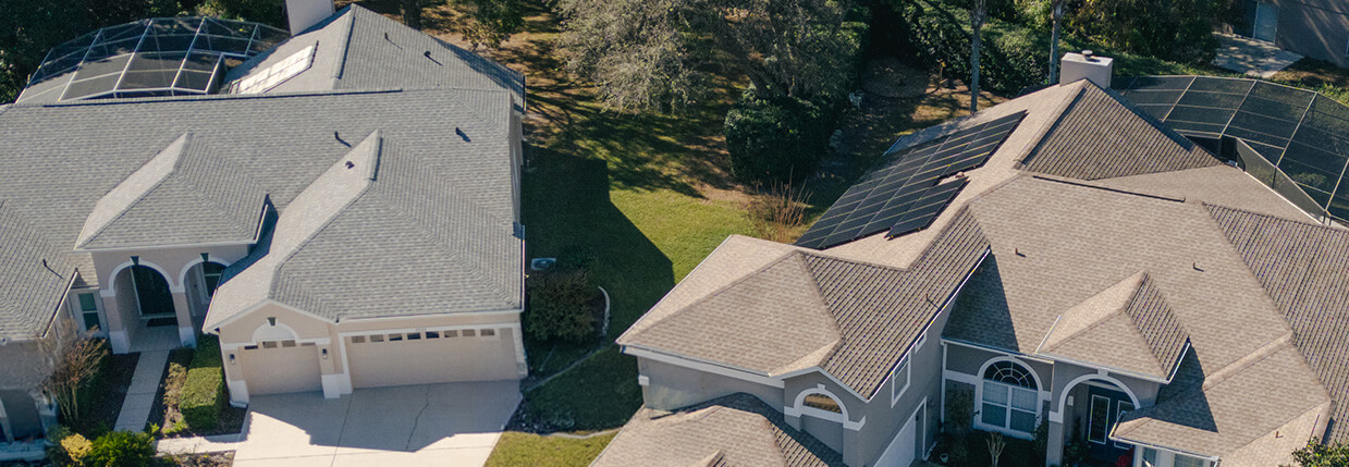 Roof replacement on a home in Danville