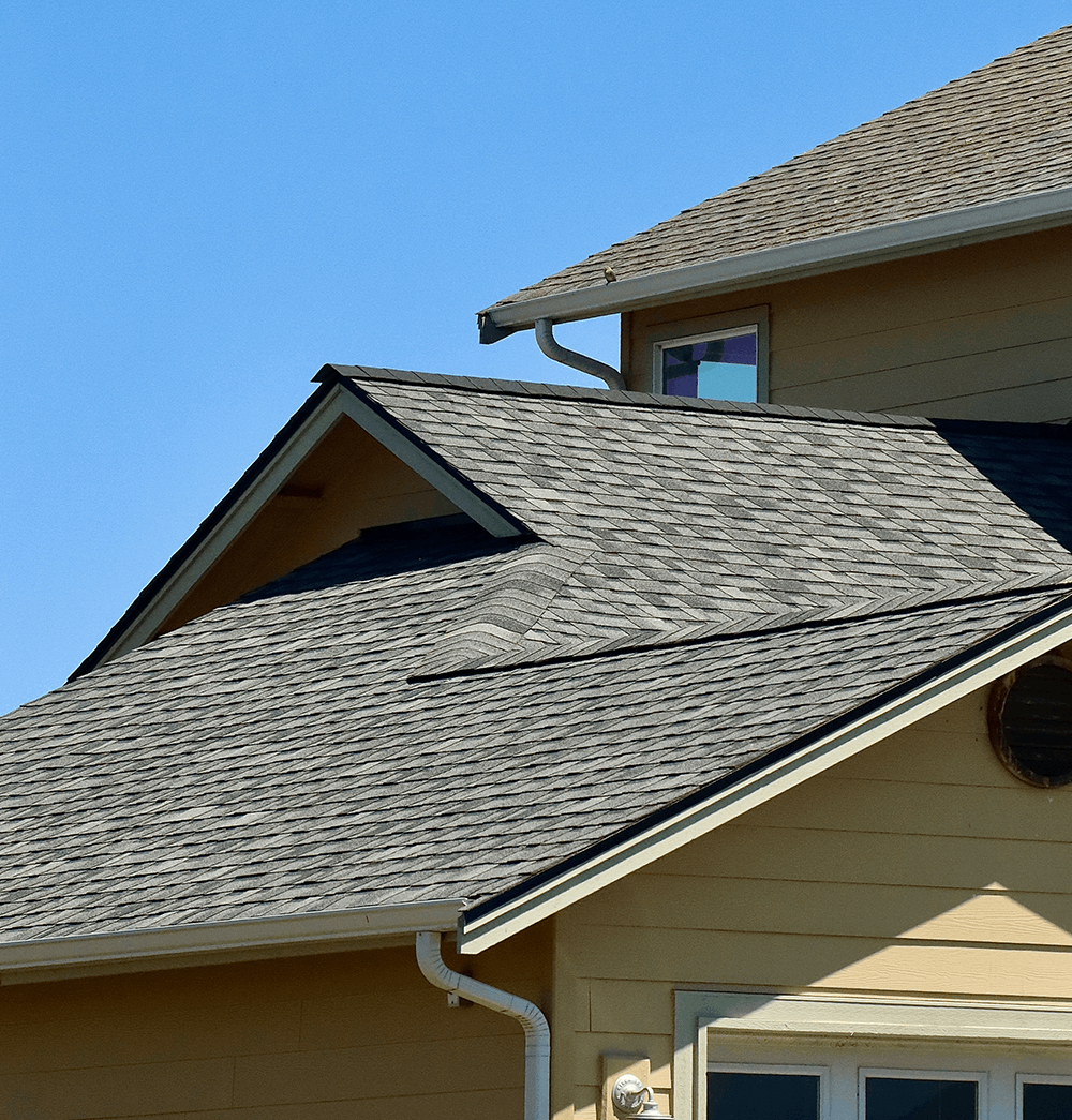 Roof shown after roof repair in Winston Salem