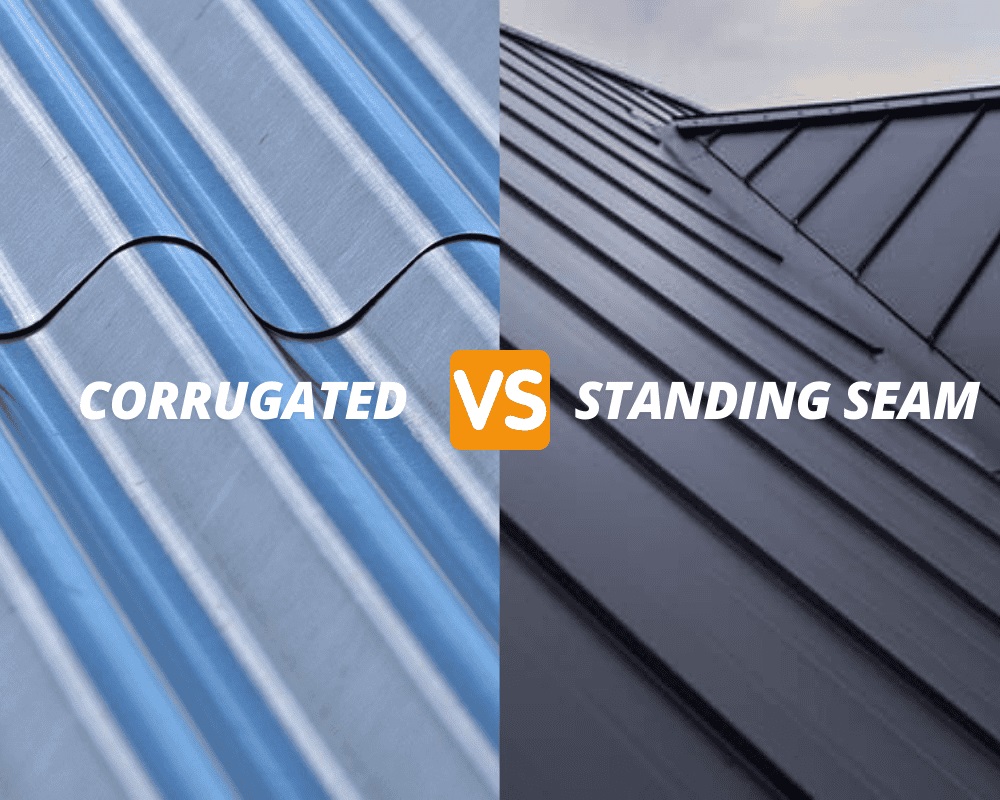 Corrugated vs standing seam