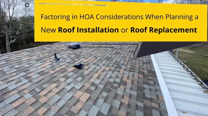 Factoring in HOA Considerations When Planning a New Roof Installation or Roof Replacement