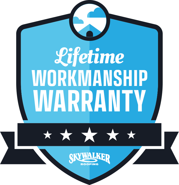 Lifetime Workmanship Warranty promise from Skywalker Roofing